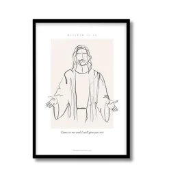 A3 Plakat: Come to me and I will give you rest