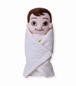 Baby Jesus-Bamse med tæppe