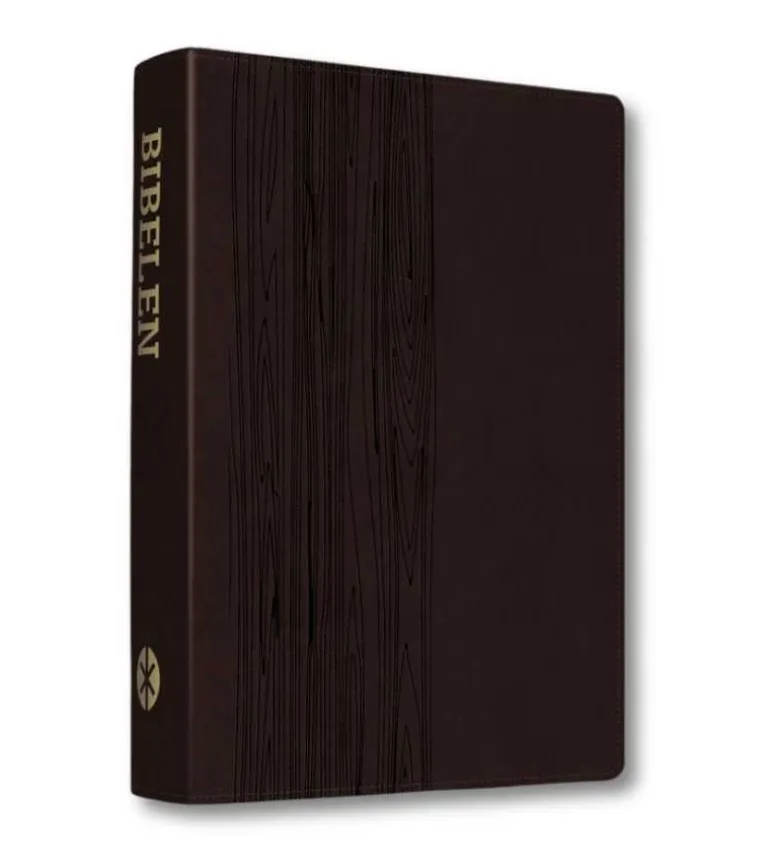 Bibelen på hverdagsdansk, 2015, mørkebrun kunstlæder