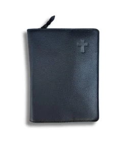 Bibelomslag sort læder, Lille