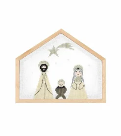 Broderi Sæt, Julekrybbe stitch, crib, small