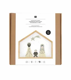 Broderi Sæt, Julekrybbe stitch, crib, small