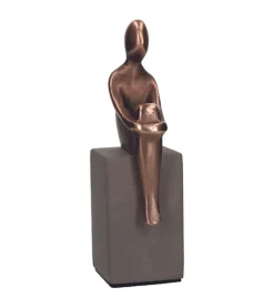 Bronze figur, Ro, 21 cm