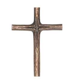Bronze kors med træprægning