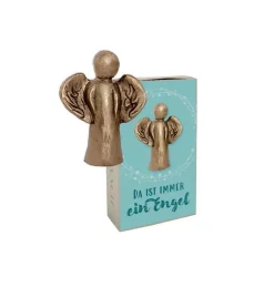 Bronzefigur, Der er altid en engel, 5 cm