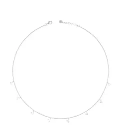 By Gabay, Halskæde med 8 små hjerter, sølv