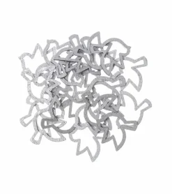 Due i træ, åben, Sølv, 24 stk