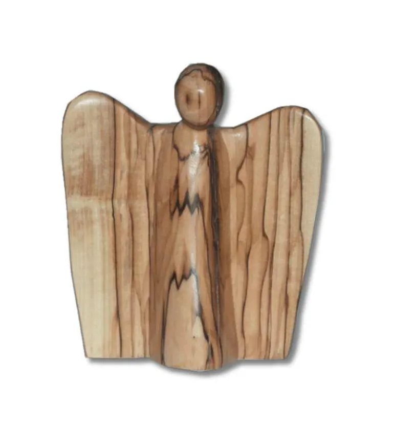 Engel i oliventræ, 11 cm