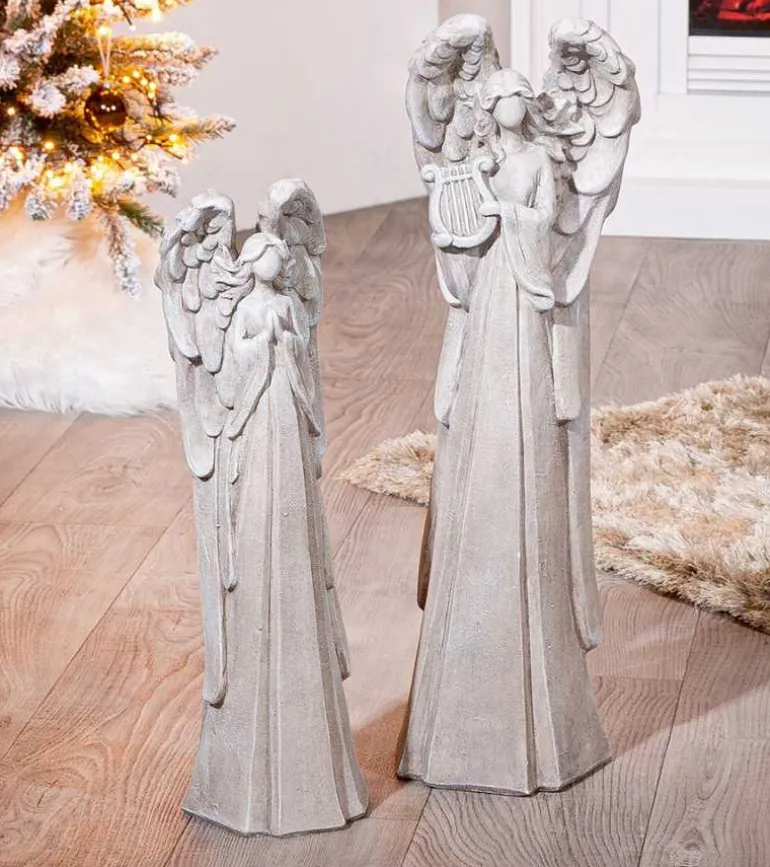 Engel med bedende hænder, 56 cm