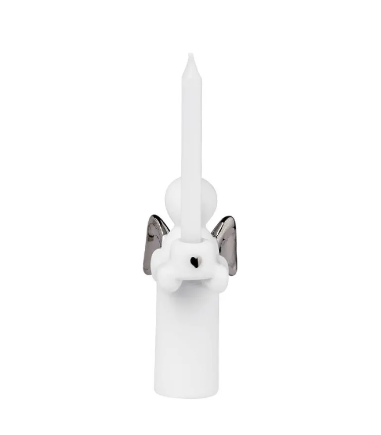 Engellysestage, sølv, H: 6 cm