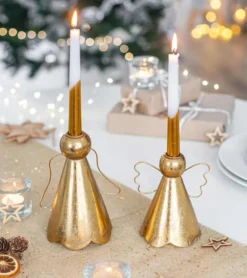 Engelstage til kronelys, 18cm