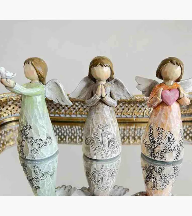 Englepige med bedende hænder, 11 cm