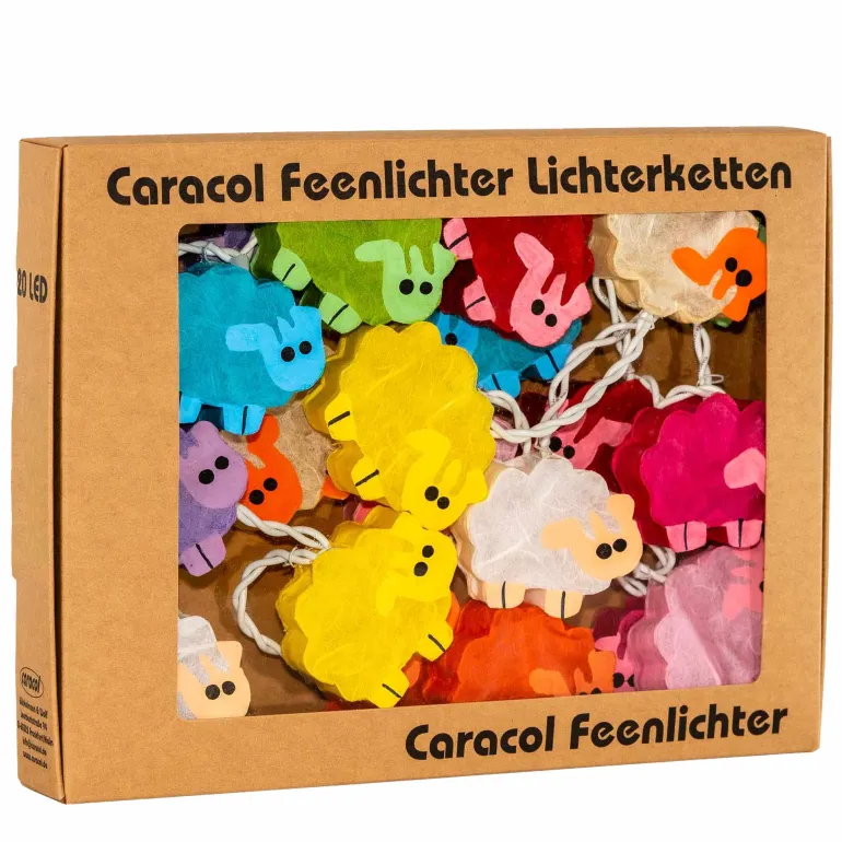 FÅR, LED Lyskæde med 20 lys, Farvet