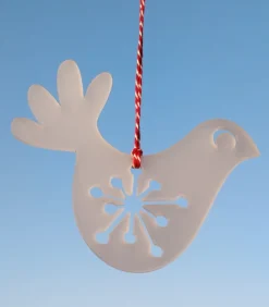 Fredsdue ophæng i akryl, af Josephine Blay