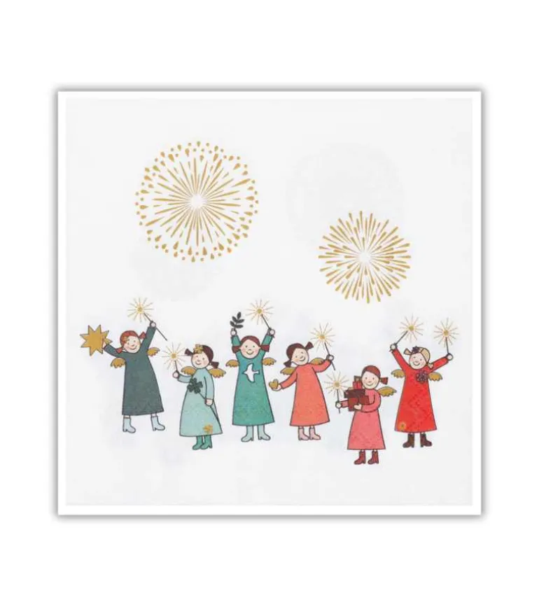 Frokostserviet: Engle piger