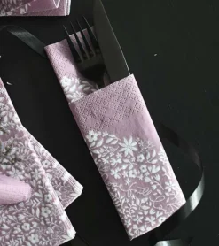 Frokostserviet, FAITH HOPE LOVE, lilla