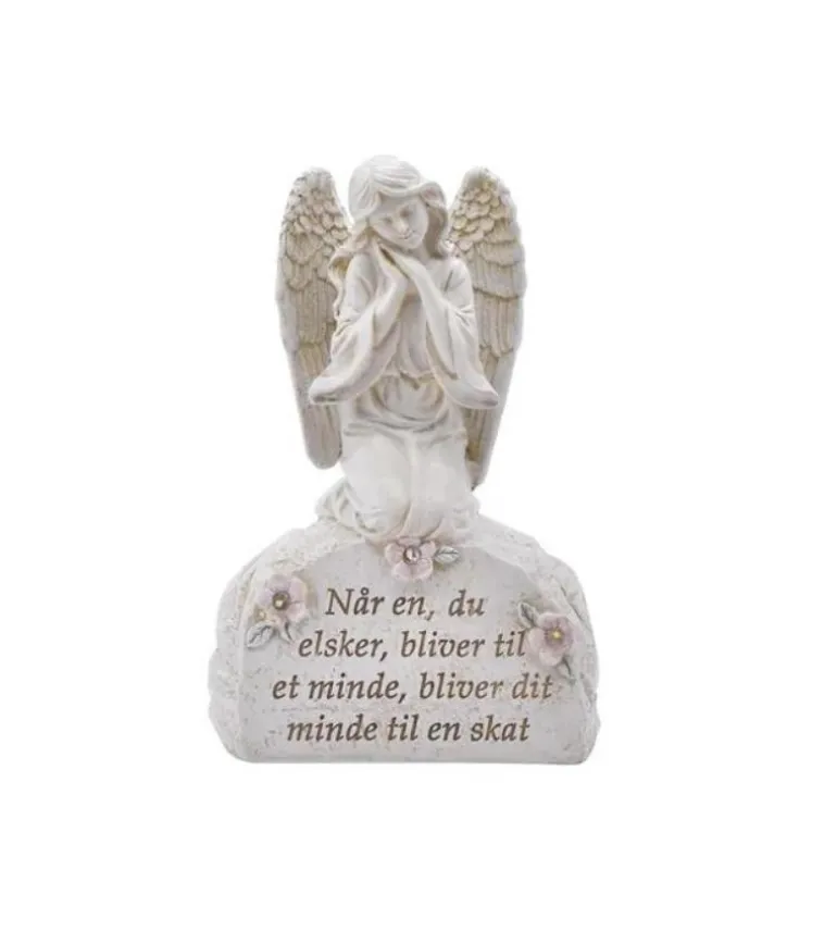 Gravpynt, Engel på sten med solceller