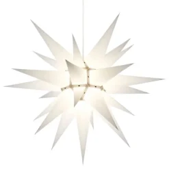 Herrnhuter Stjerne, Hvid, Papir, 60 cm