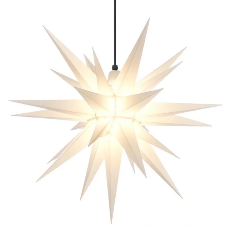 Herrnhuter Stjerne, Hvid, Plast, 68 cm