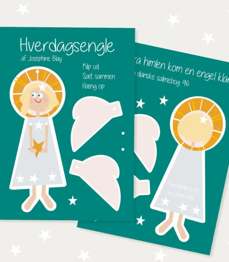 Hverdagseengel Klip-ud, blå kjole