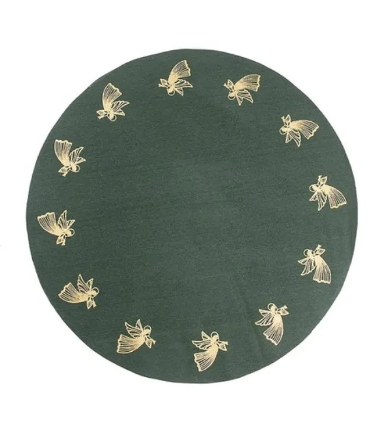 Juletræstæppe med engle