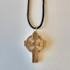 Keltisk kors med snor, oliventræ – 4 cm