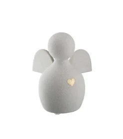 Keramik Engel, Grå, 14 cm