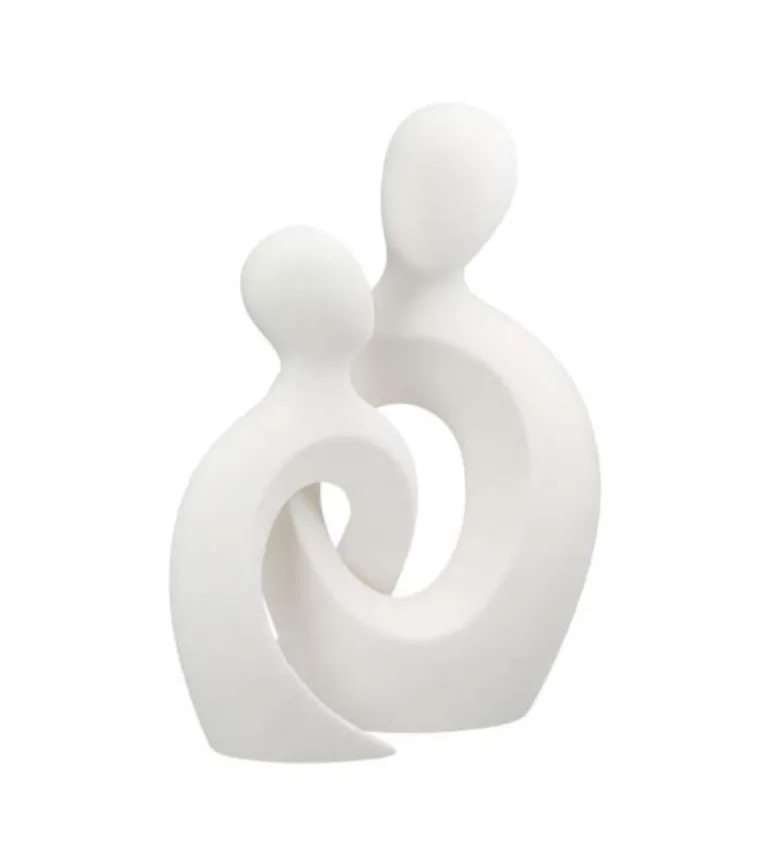 Keramikskulptur, Sammenføjet, 24 cm