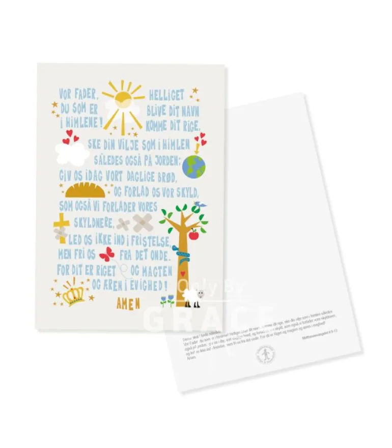 Kort med Vor Fader A5