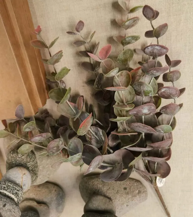 Kunstig blomst, Eucalyptus, 6 stilke