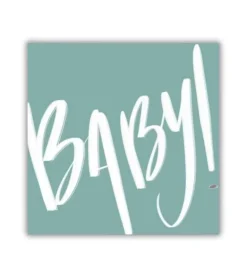 Kvadratisk Postkort: BABY