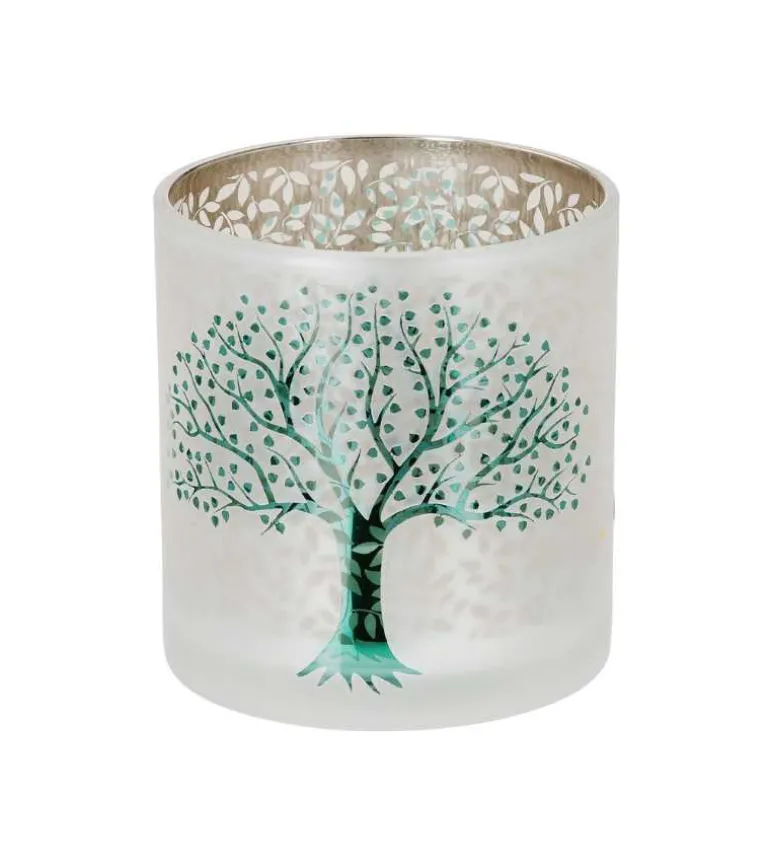 Livets træ, Glas hurricane, 8 cm