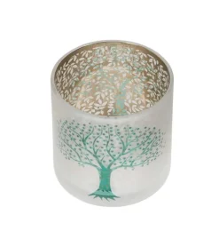 Livets træ, Glas hurricane, 8 cm
