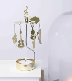 Lysspil med musikinstrumenter, guld