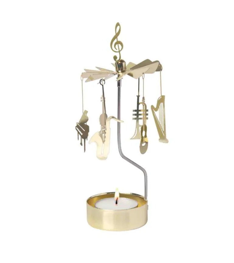 Lysspil med musikinstrumenter, guld