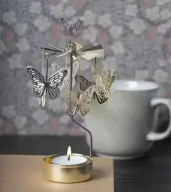 Lysspil med sommerfugle, guld