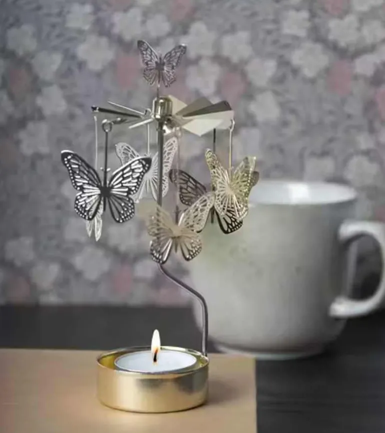 Lysspil med sommerfugle, guld