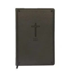 NKJV, Value Thinline Bible, Charcoal Leathersoft