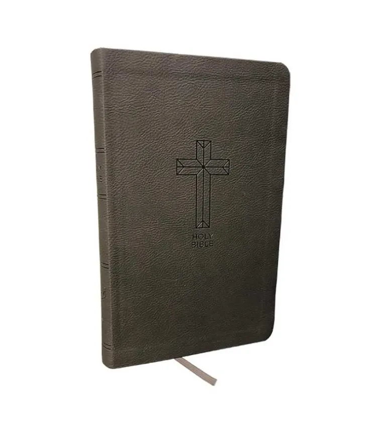 NKJV, Value Thinline Bible, Charcoal Leathersoft