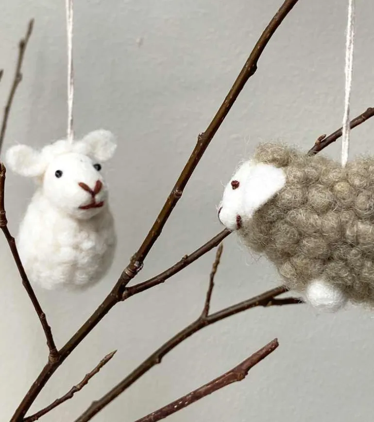 Ophæng Får, Hvid – Gry & Sif