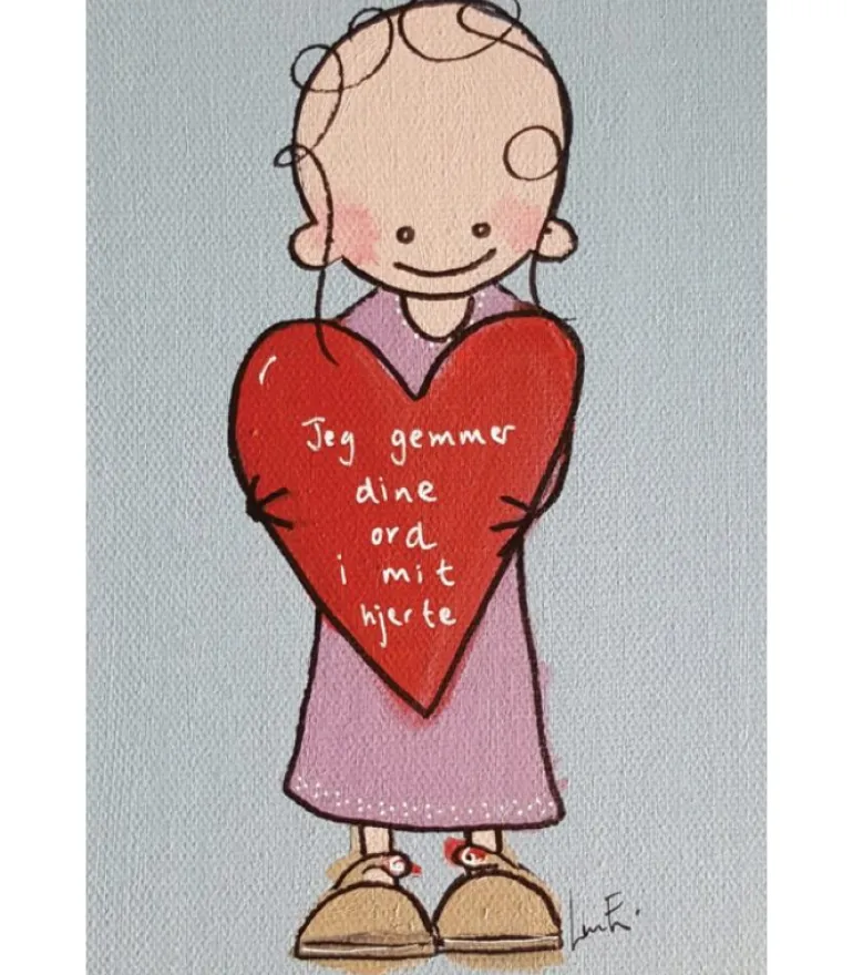 Pakke med 10 stk blandet Til & Fra kort af Lone Engsig Hvam