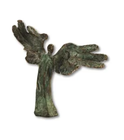 Patineret Bronzeskulptur, Engel, Tillid, 21 cm