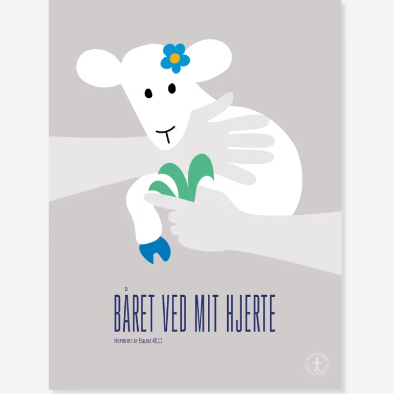 Plakat: BÅRET VED MIT HJERTE af Josephine Blay