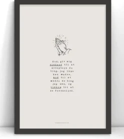 Plakat: Gud giv mig sindsro, A3