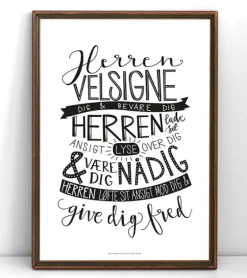 Plakat: Herren Velsigne dig, A3