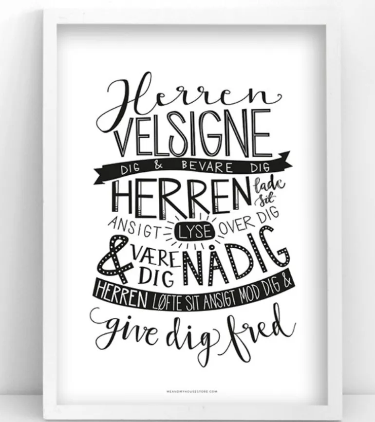 Plakat: Herren Velsigne dig, A3