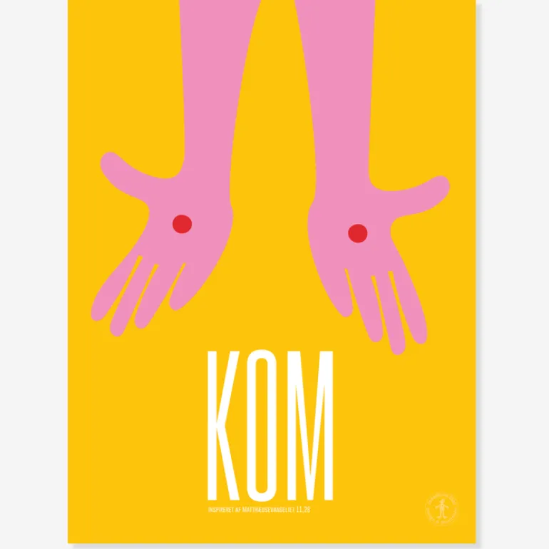 Plakat: KOM 30×40 cm af Josephine Blay