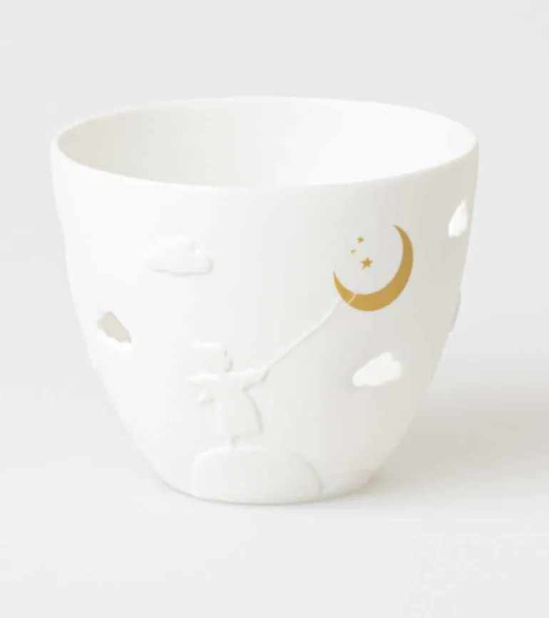 Poesi stage, Engel med måne, Hvidt porcelæn