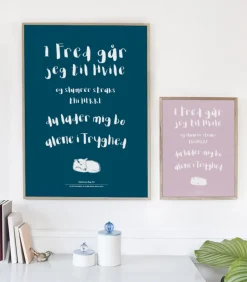 Poster, I Fred går jeg til hvile, petroleum, A4