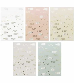 Postkort-hæfte ICHTHYS fisk, 3×5 farver